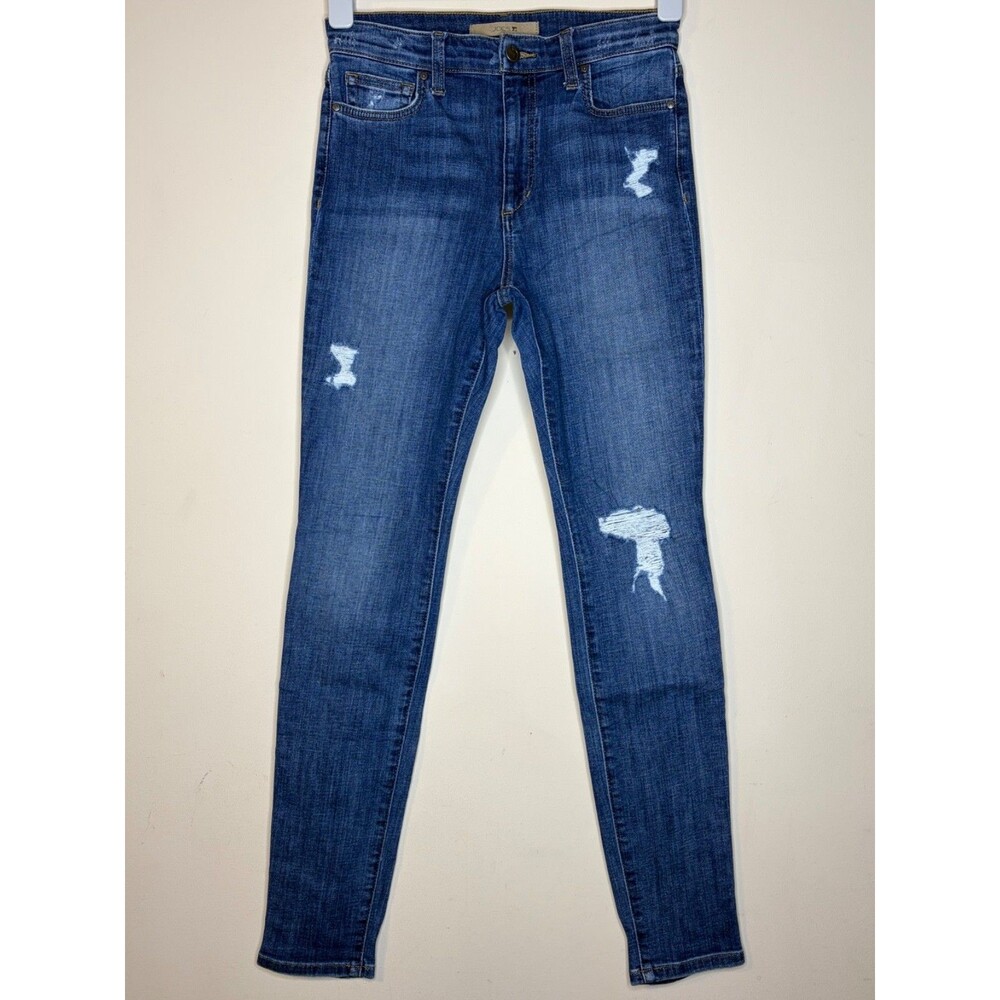 Joes Women's High Rise Distressed Blue Skinny Jeans Size 27
